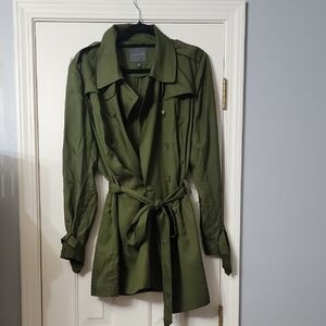 The Limited Forest Green Trench Coat XL